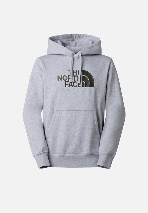 M Drew Peak Regular Hoodie - Tnf Light Grey Heather-New Taupe Green
