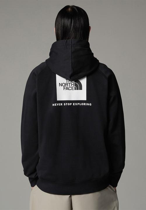 The North Face - Raglan Box Regular Hoodie -  Black/White