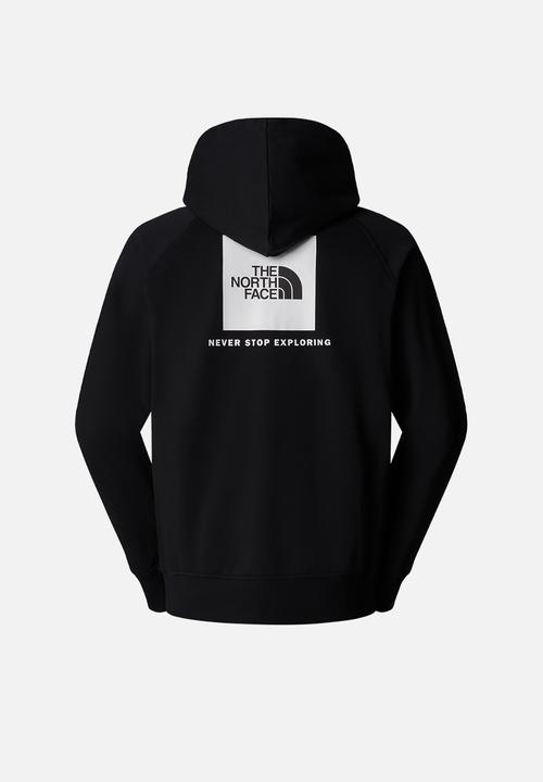The North Face - Raglan Box Regular Hoodie -  Black/White
