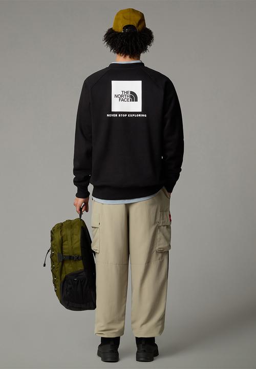 The North Face - Raglan Box Regular Crew -  Black
