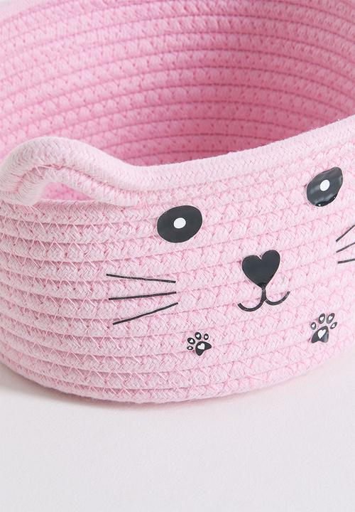 Pop Candy - Woven cat storage basket - pink