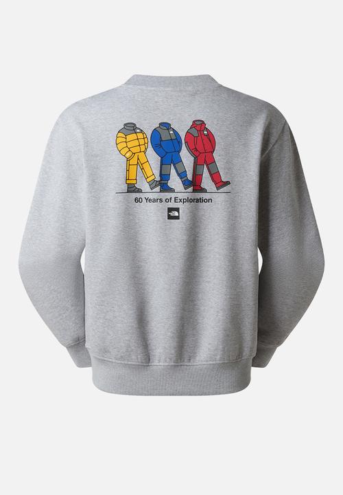 The North Face - TNF Celebration Relaxed Crew-Graphic - TNF Light Grey Heather
