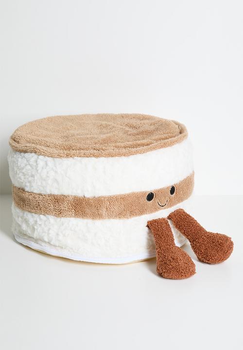 Pop Candy - Bread roll ottoman - neutral multi