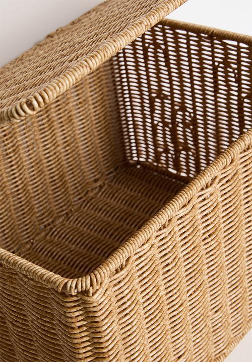 Pop Candy - Large woven straw basket - neutral