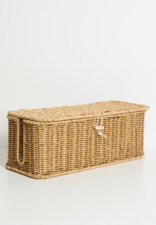 Pop Candy - Straw plugs & cables storage basket - natural