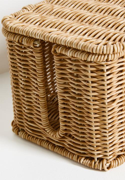 Pop Candy - Straw plugs & cables storage basket - natural