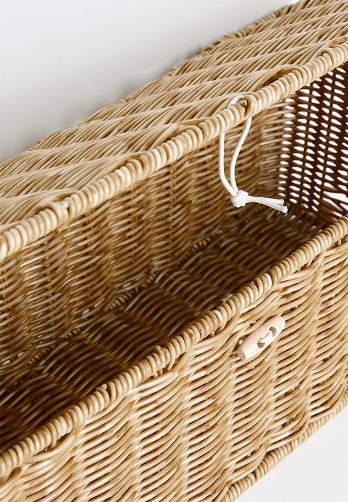 Pop Candy - Straw plugs & cables storage basket - natural