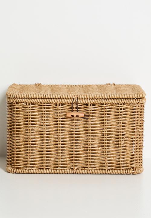 Pop Candy - Small woven straw basket - neutral
