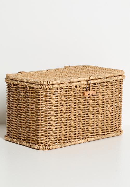 Pop Candy - Small woven straw basket - neutral