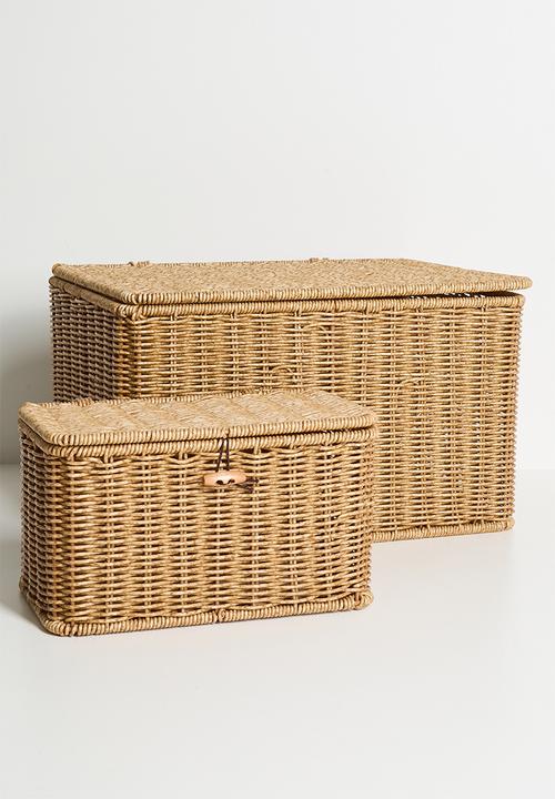 Pop Candy - Small woven straw basket - neutral