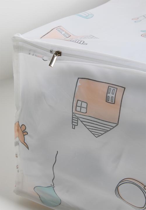 Pop Candy - Canvas storage bag - white/happy homes