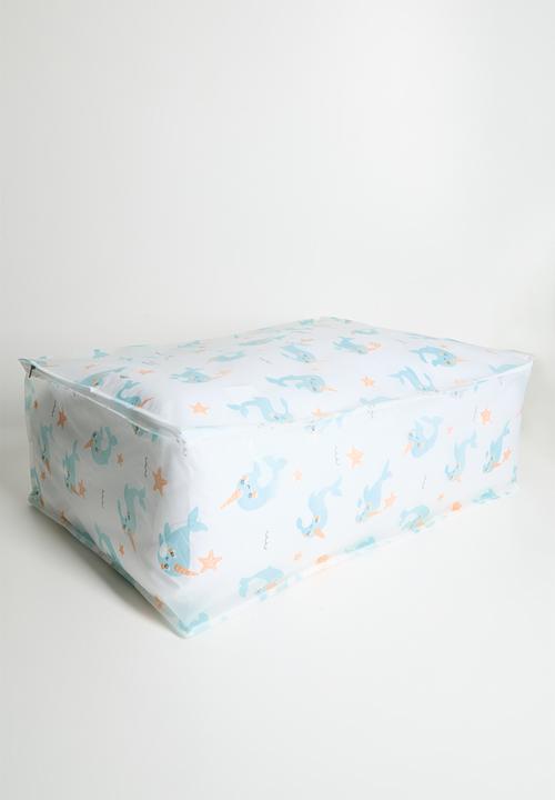 Pop Candy - Canvas storage bag - white/whales