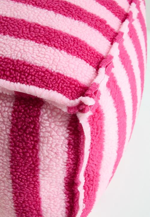 Pop Candy - Striped pouf - pink/red