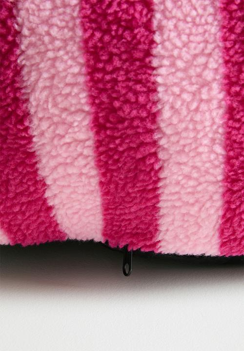 Pop Candy - Striped pouf - pink/red