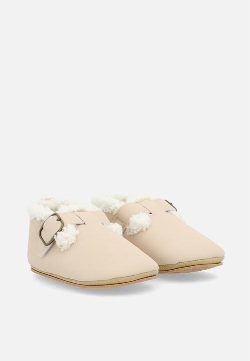Pop Candy - Suede mule shoes - beige