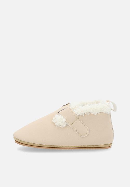 Pop Candy - Suede mule shoes - beige