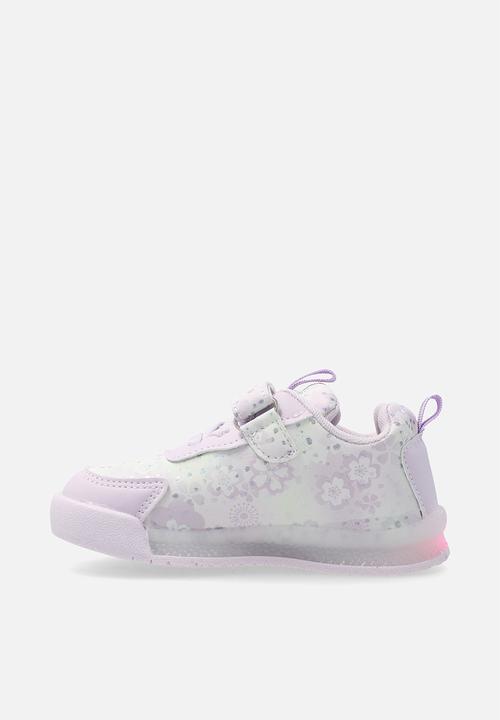 Pop Candy - Light-up sneakers with adjustable fasteners - pale purple