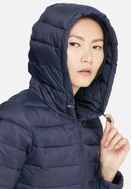 Jacqueline de Yong - Mash quilted nylon long coat