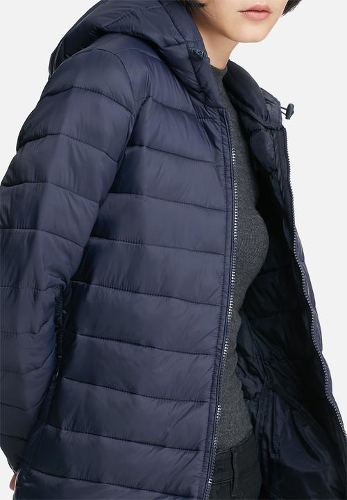 Jacqueline de Yong - Mash quilted nylon long coat