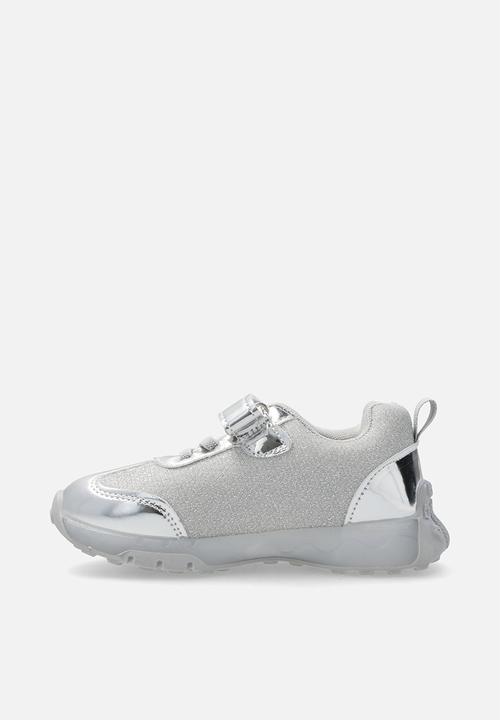 Pop Candy - Light-up sneakers with adjustable fasteners - silver