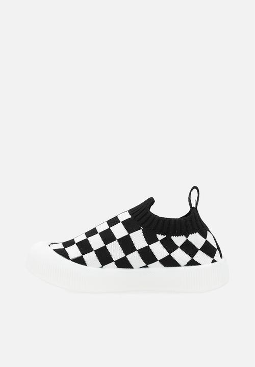 Pop Candy - Check board slip-on sneakers - black