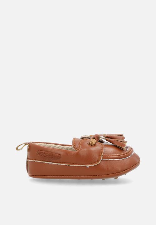 Pop Candy - Faux leather brogues - tan