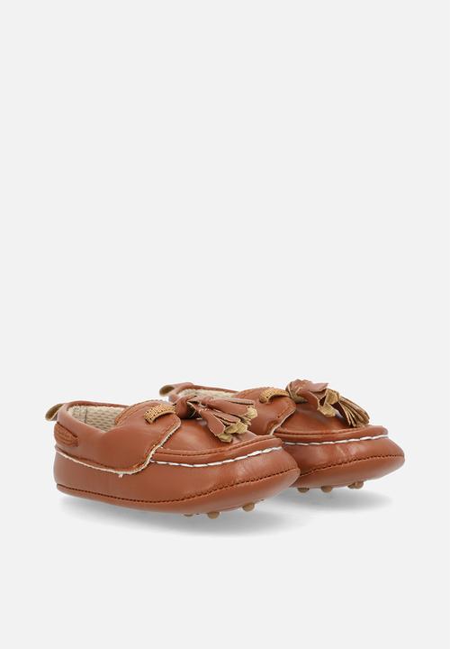 Pop Candy - Faux leather brogues - tan