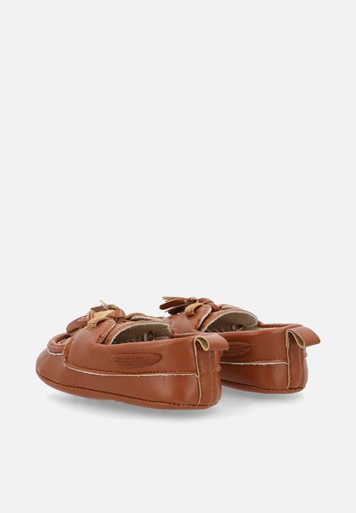 Pop Candy - Faux leather brogues - tan