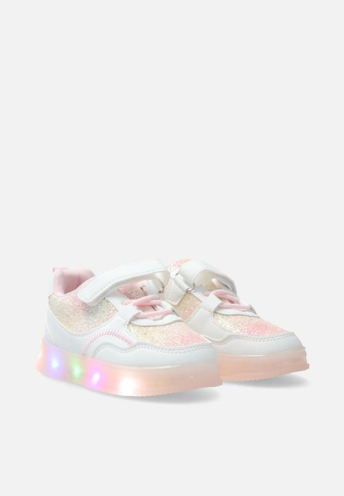 Pop Candy - Light-up sneakers with adjustable fasteners - pink