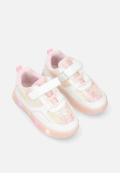 Pop Candy - Light-up sneakers with adjustable fasteners - pink