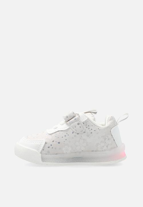 Pop Candy - Light-up sneakers with adjustable fasteners - white