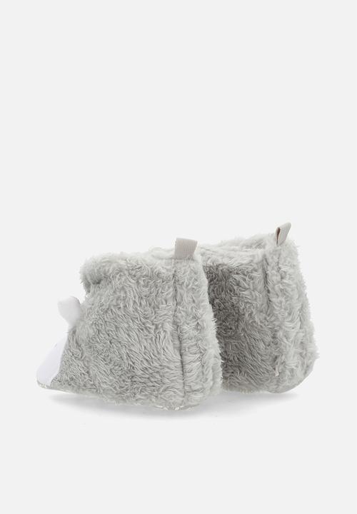 Pop Candy - Fluffy slipper booties - grey