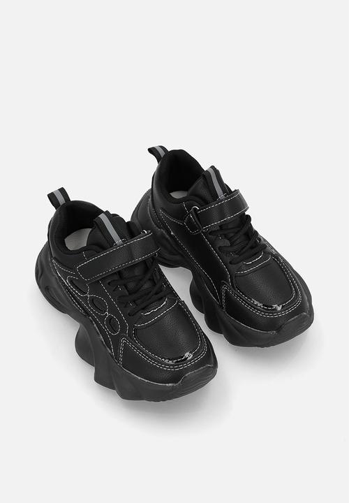 Pop Candy - Sneakers with adjustable fasteners - black