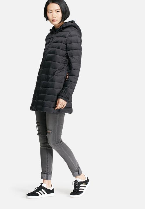 Jacqueline de Yong - Mash quilted nylon long coat