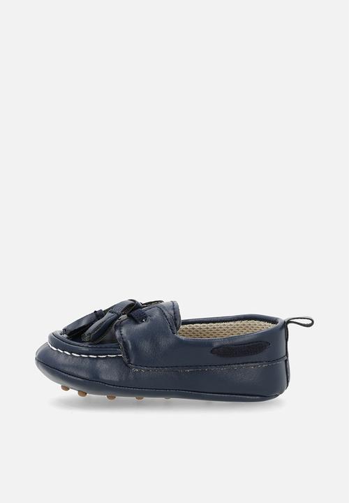 Pop Candy - Faux leather brogues - light navy