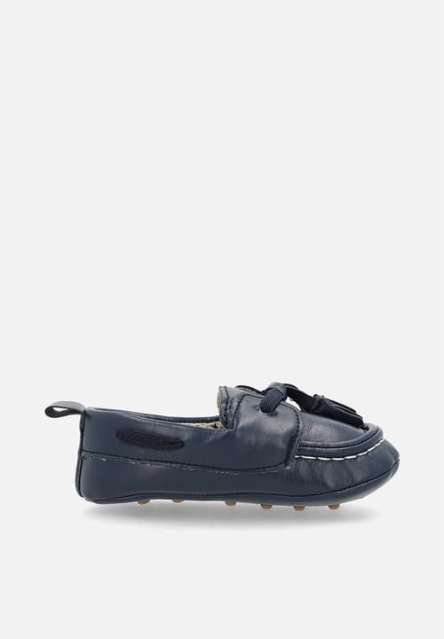 Pop Candy - Faux leather brogues - light navy