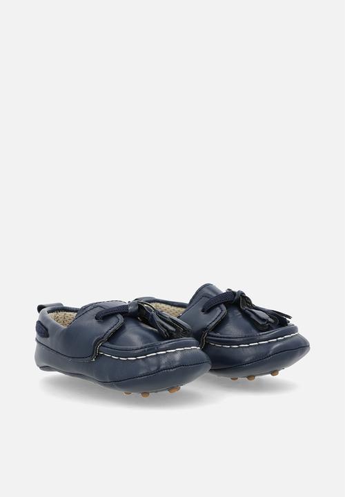 Pop Candy - Faux leather brogues - light navy