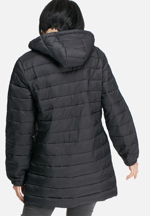 Jacqueline de Yong - Mash quilted nylon long coat