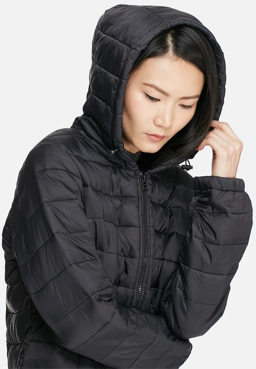 Jacqueline de Yong - Mash quilted nylon long coat