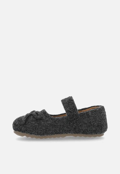 Pop Candy - Felt ballet pumps - dark grey