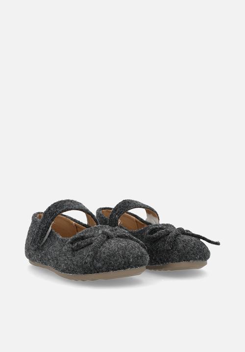 Pop Candy - Felt ballet pumps - dark grey