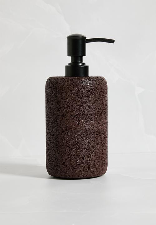 Textured Soap Dispenser - Brown