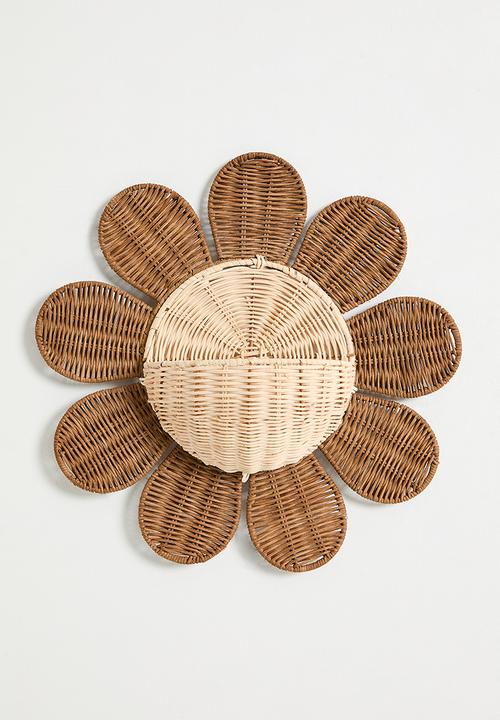 Pop Candy - Daisy wall basket - natural