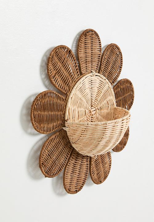 Pop Candy - Daisy wall basket - natural