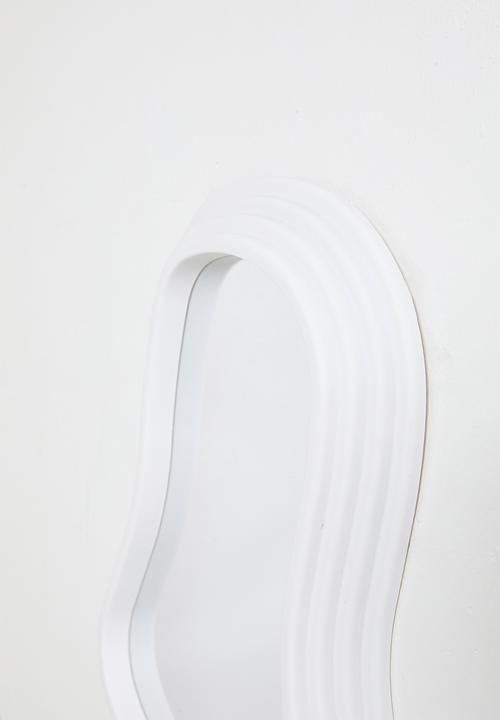 Pop Candy - Wavy-shaped mirror - white