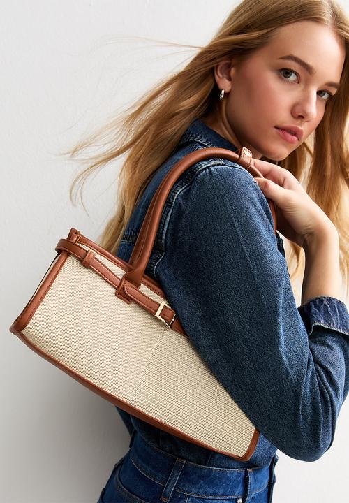 New Look - Bedford  BEW canvas tote- Natural