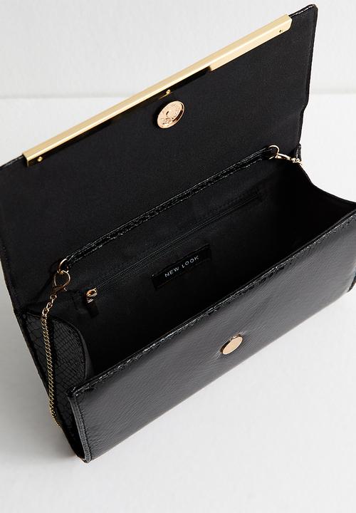 New Look - Ella bar clutch-black- Black