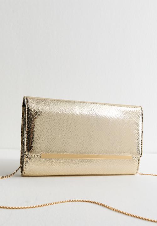 New Look - Ella bar clutch-gold- Gold