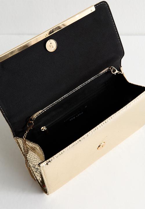 New Look - Ella bar clutch-gold- Gold