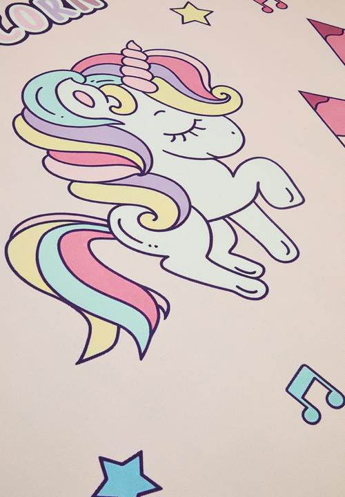 Pop Candy - Unicorn themed rug - pink